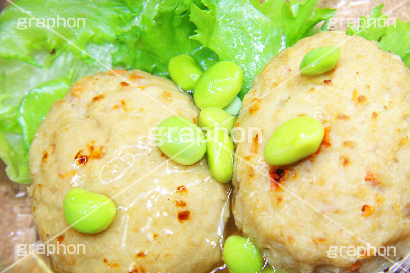 豆腐つくね,豆腐,とうふ,つくね,healthy,edamame,枝豆,レタス,ヘルシー,鶏肉,おかず,惣菜,餡かけ,あんかけ,和風,和食,日本食,soy,お惣菜,japan
