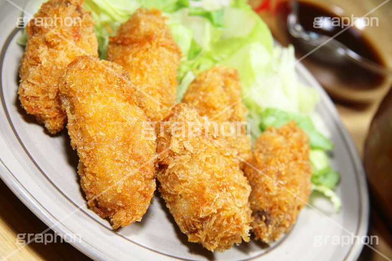 カキフライ,カキ,牡蠣,揚げ物,揚げ,フライ,あぶら,油,ソース,旬,和食,日本食,和,定食,グルメ,おかず,惣菜,つまみ,おつまみ,お惣菜,japan