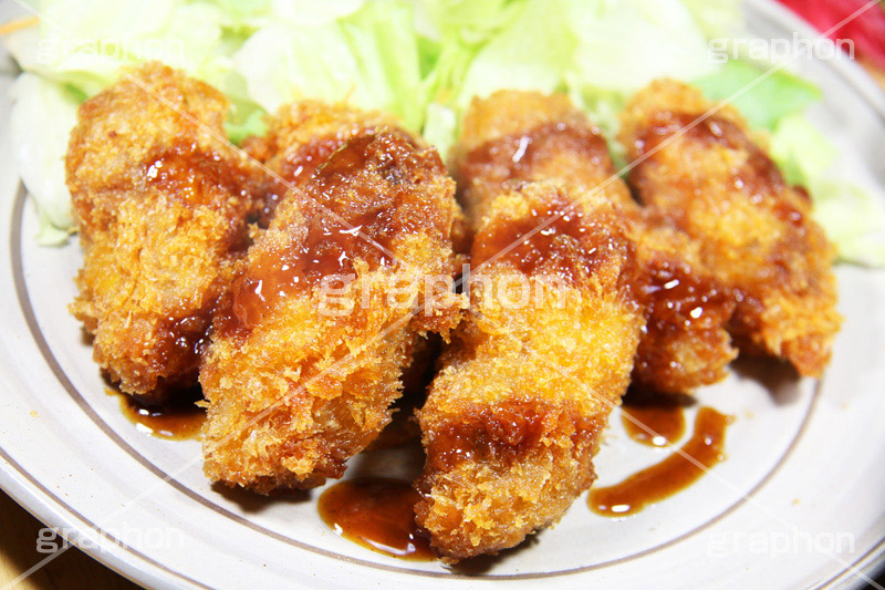 カキフライ,カキ,牡蠣,揚げ物,揚げ,フライ,あぶら,油,ソース,旬,和食,日本食,和,定食,グルメ,おかず,惣菜,つまみ,おつまみ,お惣菜,japan