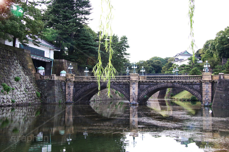 皇居,池,橋,城,堀,お堀,内堀,溜池,天皇,宮殿,東京,千代田区,大手町,門,江戸城,桜田門,重要文化財,japan,tokyo