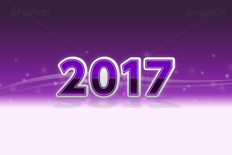2017年号デザイン(パープル),西暦,年号,年賀状,お正月,記事,ニュース,きらきら,キラキラ,デザイン,イメージ,反射,news,design,2017,パープル,紫,event,イベント,行事,風習,message,text,メッセージ