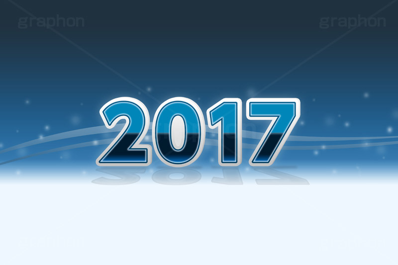 2017年号デザイン(ブルー),西暦,年号,年賀状,お正月,記事,ニュース,きらきら,キラキラ,デザイン,イメージ,反射,news,design,2017,ブルー,青,event,イベント,行事,風習,message,text,メッセージ