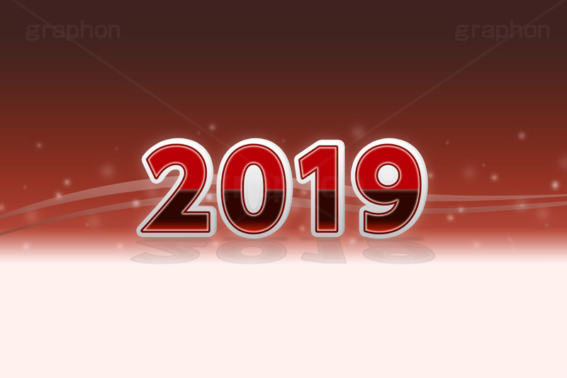 2019年号デザイン(レッド),西暦,年号,年賀状,お正月,記事,ニュース,きらきら,キラキラ,デザイン,イメージ,反射,news,design,2019,レッド,赤,event,イベント,行事,風習,message,text,メッセージ