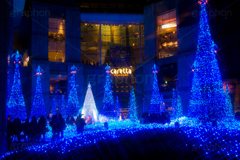 カレッタ汐留のイルミネーション,イルミネーション,イルミ,illumination,blue,show,電飾,電球,発光ダイオード,LED,tree,冬,キラキラ,綺麗,きれい,キレイ,煌,輝,デート,スポット,都内,クリスマス,飾り,イベント,ブルー,ショー,汐留,カレッタ汐留,新橋,港区,フレア,flare,行事