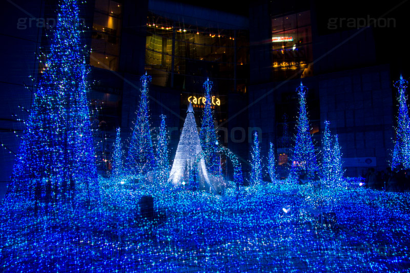 カレッタ汐留のイルミネーション,イルミネーション,イルミ,illumination,blue,show,電飾,電球,発光ダイオード,LED,tree,冬,キラキラ,綺麗,きれい,キレイ,煌,輝,デート,スポット,都内,クリスマス,飾り,イベント,ブルー,ショー,汐留,カレッタ汐留,新橋,港区,行事