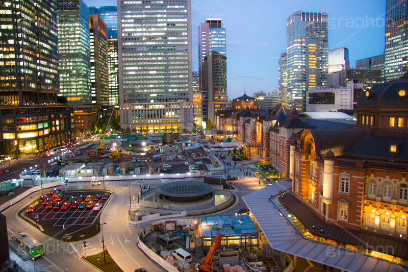 東京,東京駅,内駅舎,赤レンガ,丸の内,重要文化財,豪壮華麗,洋式建築,中央駅,国指定重要文化財,Tokyo Station City,夜,ライトアップ,レトロ,レンガ造り,復元,tokyo,夜景,旅行,旅,travel