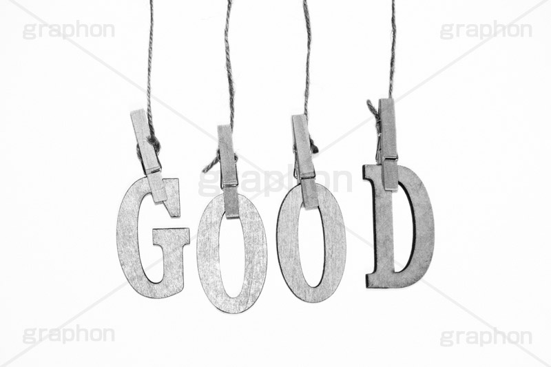 GOOD(モノクロ),モノクロ,白黒,しろくろ,モノクローム,単色画,単彩画,単色,文字,ワード,word,keyword,タイトル,title,メッセージ,message,グッド,評価