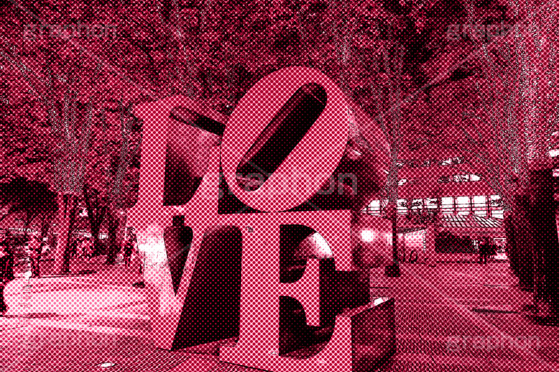 LOVE(アメコミ調),アメコミ,コミック,コミックス,アメコミ風,漫画,マンガ,まんが,トーン,加工,背景,comic,toon,アメコミ調,ポップ,アート,art,POP,西新宿