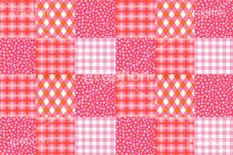 パッチワーク,縫い,布,クロス,cloth,patchwork,country,check,texture,テクスチャ,テクスチャー,模様,花柄,小花柄,格子,チェック,柄,カントリー,手芸,あてこ,切り,継ぎ接ぎ,つぎはぎ