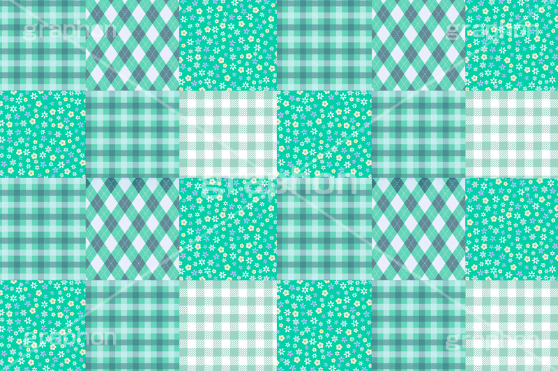 パッチワーク,縫い,布,クロス,cloth,patchwork,country,check,texture,テクスチャ,テクスチャー,模様,花柄,小花柄,格子,チェック,柄,カントリー,手芸,あてこ,切り,継ぎ接ぎ,つぎはぎ