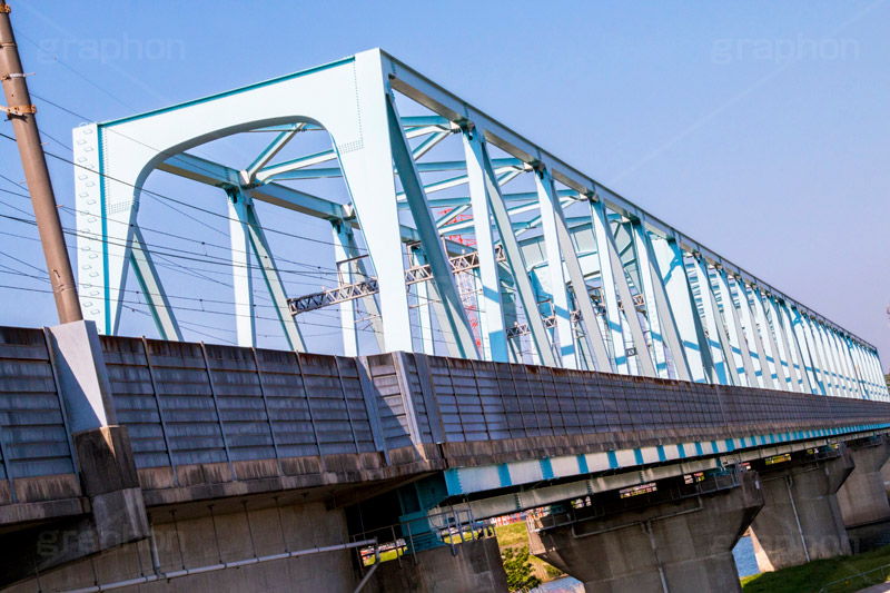 北総鉄道江戸川橋梁,北総鉄道,鉄道,電車,線路,橋,橋梁,江戸川河川敷,江戸川,河川,河川敷,一級河川,葛飾区,江戸川区