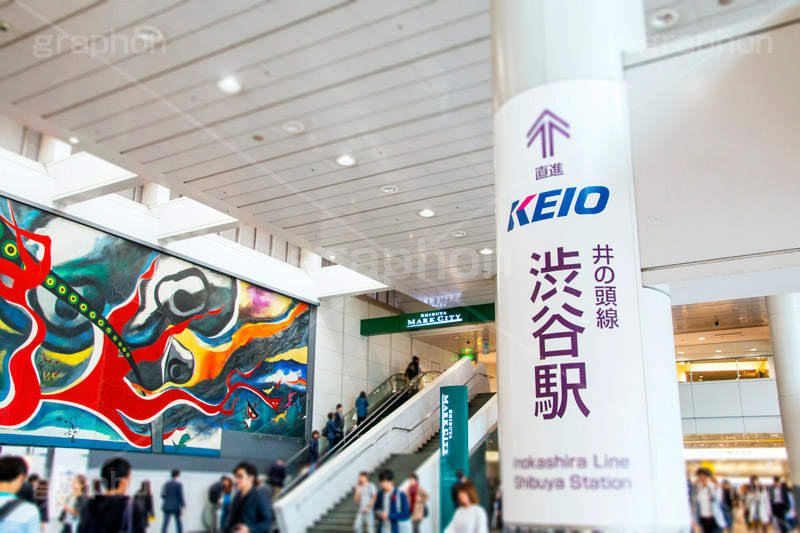 井の頭線 渋谷駅,KEIO,京王,井の頭,渋谷駅前,渋谷,しぶや,渋谷駅,駅前,マークシティ,japan,shibuya