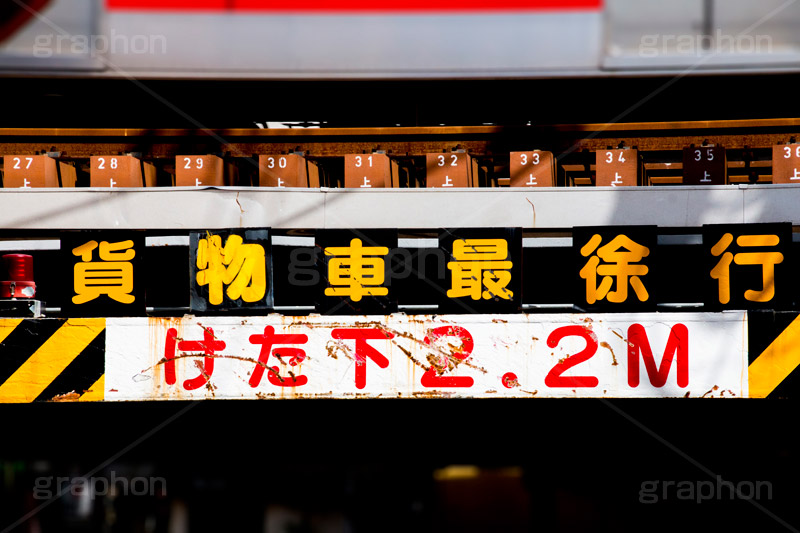 制限高,交通,ルール,高架,高架下,車,高さ,制限,決まり,注意,警告,事故,危険,道路,けた下,徐行,メートル,ｍ,トンネル