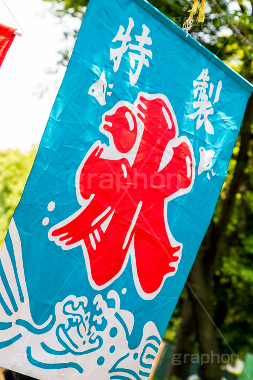 氷,かき氷,カキ氷,旗,夏,涼,清凉,夏休み,ひんやり,冷,風物詩,夏祭り,屋台,露店,出店,祭り,まつり,季節感,縁日,なびく,summer,japan