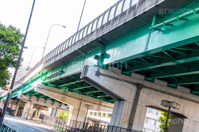 新月陸橋,中央区,月島,陸橋,佃大橋通り,東京都道473号新富晴海線,晴海,隅田川,朝潮運河,朝潮大橋,西仲通り,橋,はし,bridge,japan