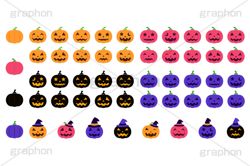 ジャックオーランタン詰め合わせ,ジャックオーランタン,ハロウィン,はろうぃん,ハロウィーン,Halloween,かぼちゃ,カボチャ,南瓜,ランタン,おばけ,イベント,秋,パンプキン,pumpkin,行事,イラスト,illustration,material,詰め合わせ,セット,アイコン,シルエット,マテリアル
