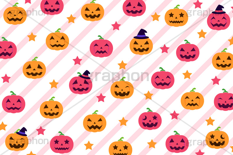 パンプキン柄,ジャックオーランタン,ハロウィン,はろうぃん,ハロウィーン,Halloween,かぼちゃ,カボチャ,南瓜,ランタン,おばけ,イベント,秋,パンプキン,pumpkin,行事,イラスト,illustration,star,POP,ポップ,星,柄,がら,背景,カワイイ,可愛い,cute
