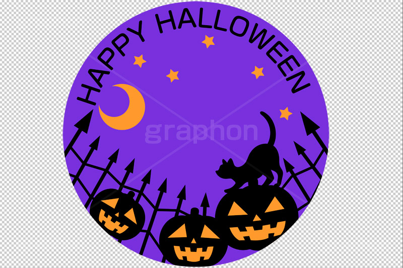 ハロウィンバッヂ,ハロウィン,はろうぃん,ハロウィーン,Halloween,pumpkin,イベント,秋,行事,イラスト,illustration,moon,POP,ポップ,月,三日月,パンプキン,ジャックオーランタン,ランタン,かぼちゃ,カボチャ,南瓜,黒猫,ねこ,ネコ,バッヂ,コースター,ステッカー