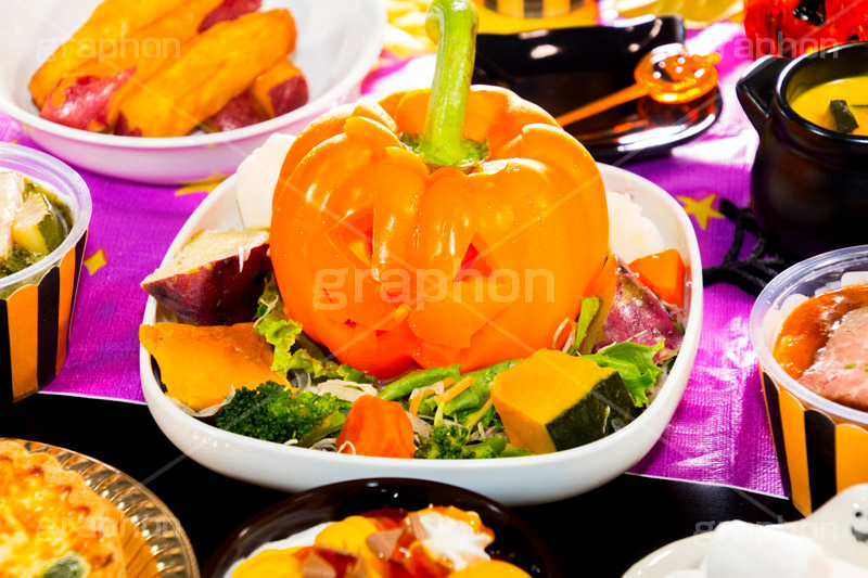 パプリカでオバケ南瓜,パプリカ,おばけ,オバケ,ハロウィンパーティー,ハロウィン,ハロウィーン,はろうぃん,パーティー,Halloween,party,オードブル,ジャックオーランタン,ランタン,かぼちゃ,カボチャ,南瓜,ランタン,オーナメント,飾り,イベント,ornament,salad,サラダ,秋,パンプキン,pumpkin,行事,イモ,芋,いも,サツマイモ,さつま芋,スープ,大学芋