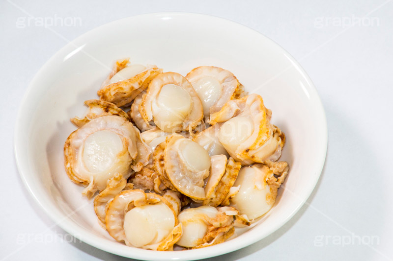 ホタテ,ほたて,貝柱,貝,seafood,シーフード,魚介,食材,茹で,ボイル