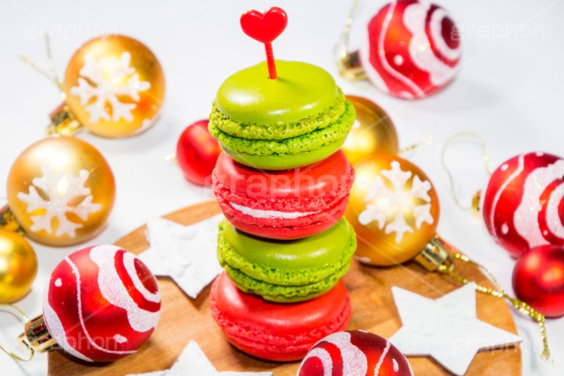 クリスマス･マカロン,クリスマス,マカロン,スイーツ,クリーム,焼菓子,焼き菓子,洋菓子,甘い,ポップ,キュート,かわいい,可愛い,カワイイ,女子力,sugar,pop,sweet,macron,cute,cream,france,paris,Christmas,heart,ornament,砂糖,フランス,パリ,ハート,オーナメント,飾り