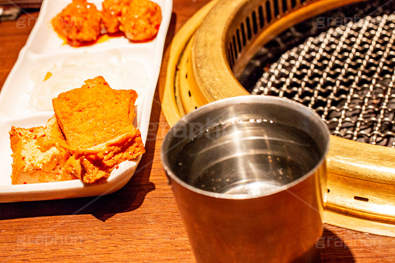焼肉屋の銀食器,焼肉屋,銀製,銀食器,銀,シルバー,網,韓国料理,韓国グルメ,コップ,器具,道具