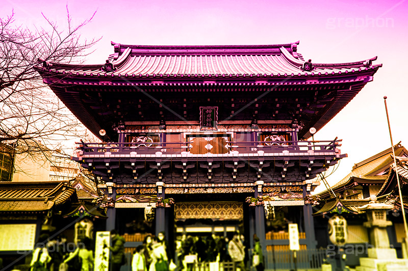 神田明神,Gradation Jjapan,gradation,japan,日本,グラデーション,カラフル,お洒落,おしゃれ,オシャレ,味わい,雰囲気,東京,tokyo,デュオトーン,duotone