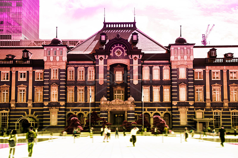 東京駅,Gradation Jjapan,gradation,japan,日本,グラデーション,カラフル,お洒落,おしゃれ,オシャレ,味わい,雰囲気,フルサイズ撮影,東京,tokyo,デュオトーン,duotone,旅行,旅,travel