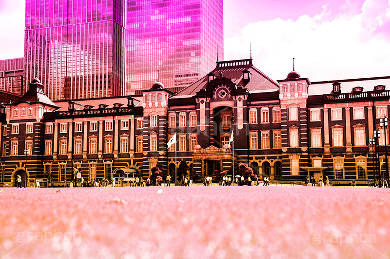 東京駅,Gradation Jjapan,gradation,japan,日本,グラデーション,カラフル,お洒落,おしゃれ,オシャレ,味わい,雰囲気,フルサイズ撮影,東京,tokyo,デュオトーン,duotone,旅行,旅,travel
