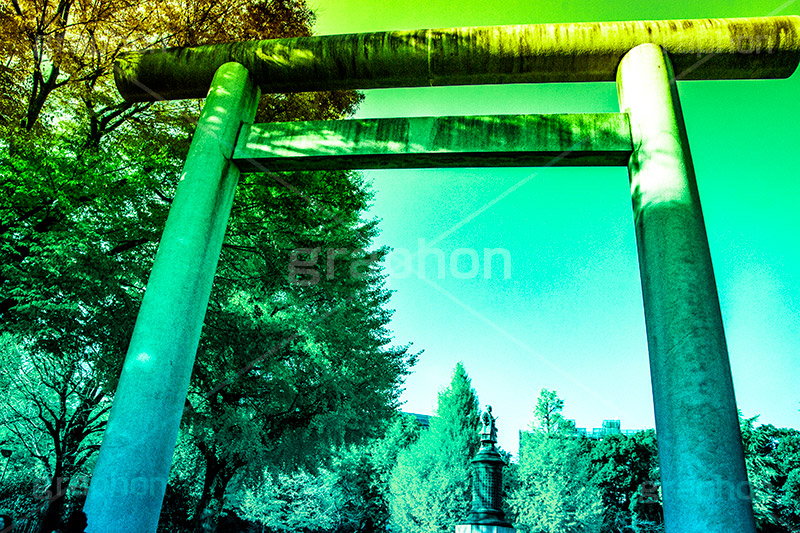 靖国神社,Gradation Jjapan,gradation,japan,日本,グラデーション,カラフル,お洒落,おしゃれ,オシャレ,味わい,雰囲気,東京,tokyo,デュオトーン,duotone