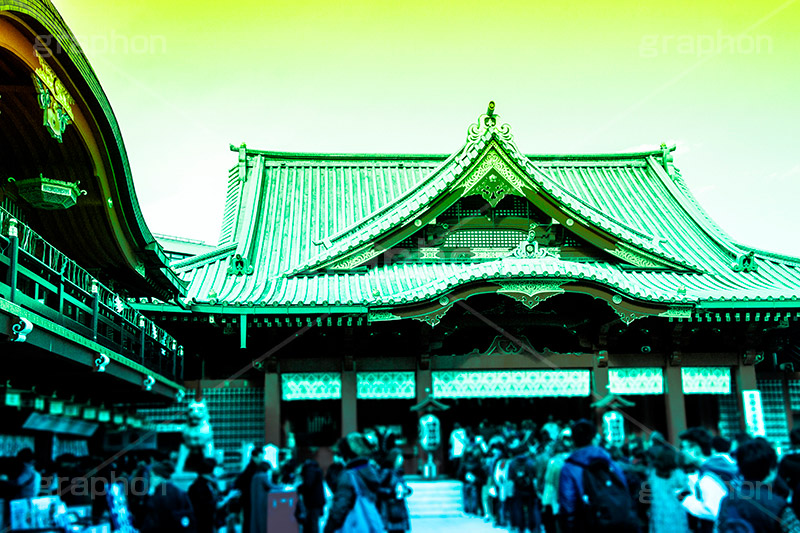 神田明神,Gradation Jjapan,gradation,japan,日本,グラデーション,カラフル,お洒落,おしゃれ,オシャレ,味わい,雰囲気,東京,tokyo,デュオトーン,duotone
