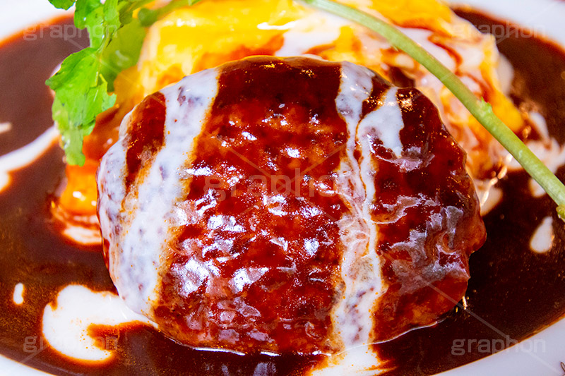 ハンバーグ,オムライス,セット,バーグ,焼き,洋食,デミグラスソース,ドミグラスソース,Hamburg steak