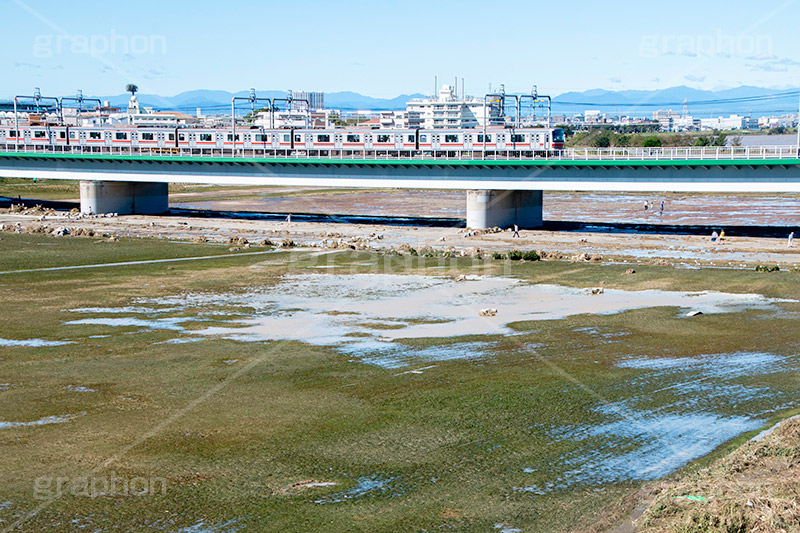 台風の傷跡,洪水,浸水,濁流,水位,危険,被災,氾濫,決壊,堤防,水害,ハザードマップ,台風,大雨,嵐,豪雨,天災,災害,避難,非常,傷,被害,事件,事故,多摩川,川原,河川敷,一級河川,玉川,河川,グランド,グラウンド,野球グランド,ground,sports,神奈川,東横線,typhoon,disaster,japan,2019