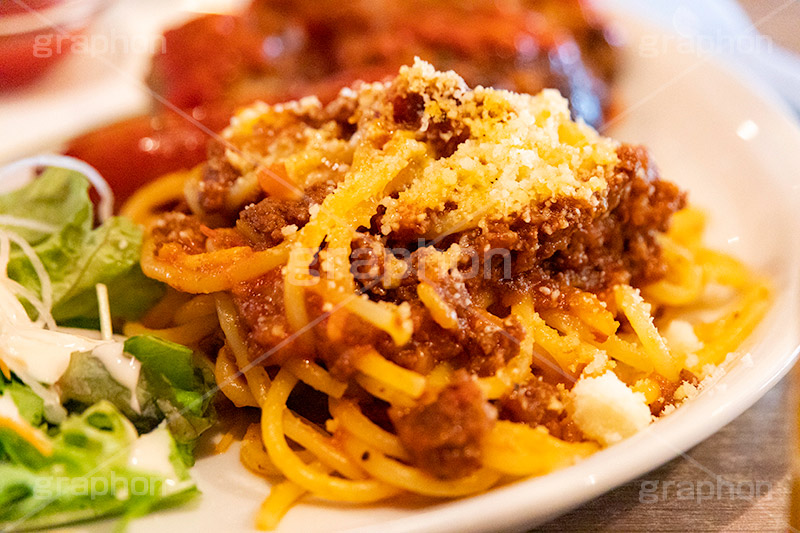 ミートソース,ミートソースパスタ,パスタ,牛肉,ワンプレート,ランチ,スパゲティ,洋食,麺料理,麺類,pasta,lunch,フルサイズ撮影