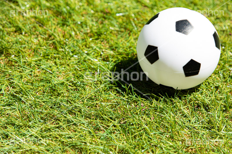 サッカーボール,サッカー,フットサル,ボールの玩具,ボール,ゴムボール,玩具,おもちゃ,こども,子供,キッズ,スポーツ,運動,競技,球技,体育,部活,芝生,グラウンド,グランド,sports,kids,ball,フルサイズ撮影