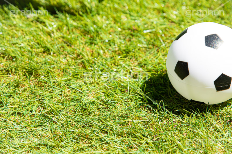 サッカーボール,サッカー,フットサル,ボールの玩具,ボール,ゴムボール,玩具,おもちゃ,こども,子供,キッズ,スポーツ,運動,競技,球技,体育,部活,芝生,グラウンド,グランド,sports,kids,ball,フルサイズ撮影
