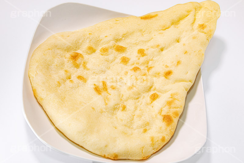 ナン,カレー,インド料理,パン,小麦粉,焦げ目,フルサイズ撮影