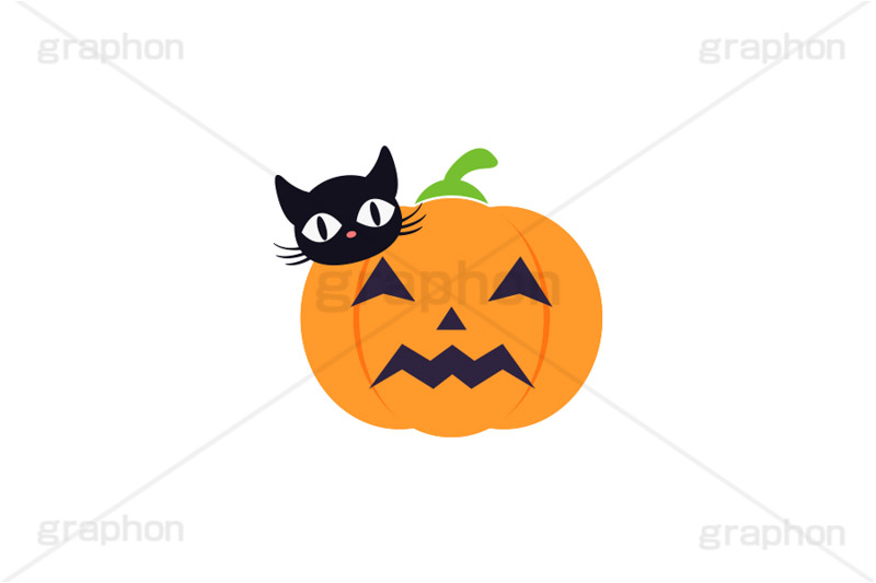 仮装するジャックオランタン,仮装,変装,黒猫,くろねこ,ジャックオランタン,ジャックオーランタン,パンプキン,かぼちゃ,カボチャ,南瓜,おばけ,オバケ,ゴースト,ハロウィン,ハロウィーン,秋,イラスト,挿絵,挿し絵,キャラクター,character,illustration,autumn,halloween,pumpkin