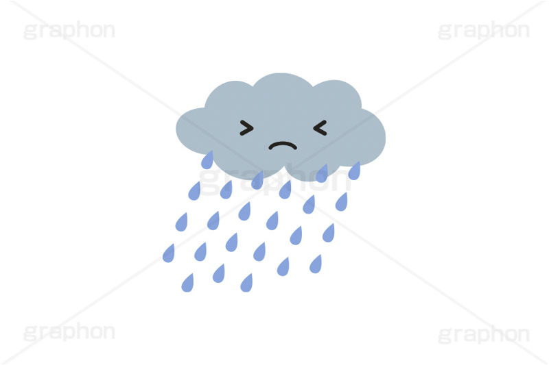 風雨くん,雨雲,雲,曇り,泣く,雨,天気,お天気,天候,空,天気予報,マーク,キャラクター,イラスト,ポップ,可愛い,かわいい,カワイイ,挿絵,挿し絵,日常キャラクターズ,character,illustration,mark,weather,rain