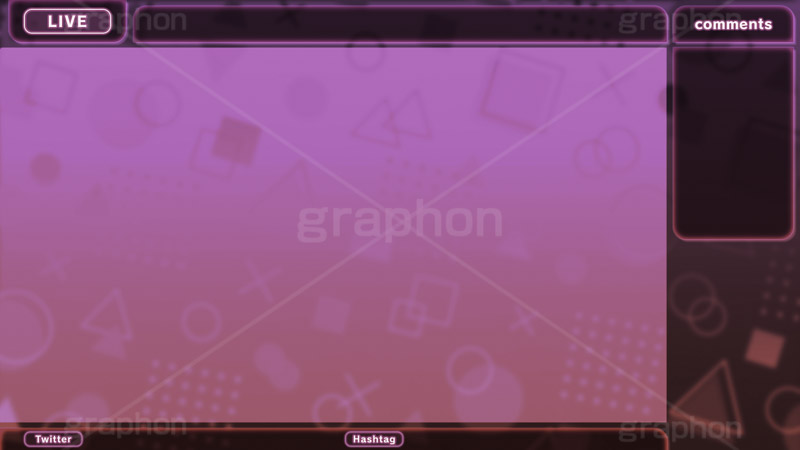 配信素材ネオン,配信素材,ゲーム実況,ライブ配信,ライバー,VTuber,配信,ライブ,コメント欄,コメント,チャット,放送,映像,動画,実況,編集,背景,フレーム,デザイン,セット,シンプル,ネオン,neon,simple,UI,frame