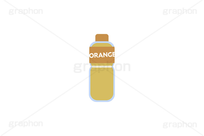 オレンジジュース,オレンジ,ペットボトル,ボトル,ドリンク,ジュース,飲み物,飲料,果汁,子供,こども,キッズ,500ミリリットル,500mℓ,挿絵,挿し絵,drink,bottle,illustration,juice