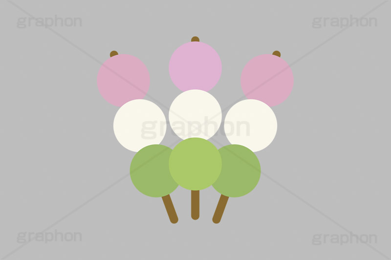 三色団子,団子,串,だんご,花より団子,花見,お花見,スイーツ,おやつ,菓子,お菓子,和風,和菓子,甘味,和食,日本食,挿絵,挿し絵,japan