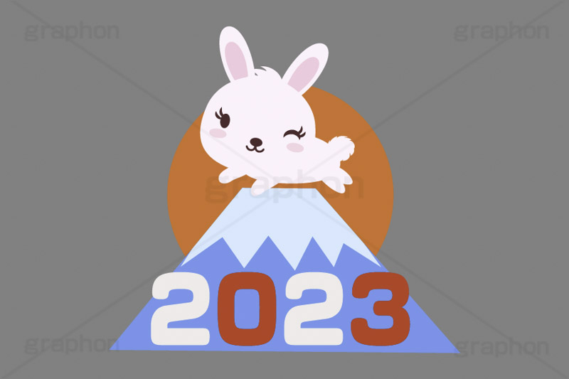 初日の出,日の出,2023,富士山,年号,西暦,文字,テキスト,うさぎキャラクター,干支,卯年,お正月,正月,年賀状,うさぎ,ウサギ,卯,兎,兔,ラビット,イベント,ニューイヤー,冬,行事,イラスト,キャラクター,動物,小動物,ポップ,可愛い,かわいい,カワイイ,挿絵,挿し絵,newyear,illustration,POP,winter,rabbit,卯年年賀状