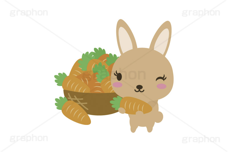 大好物,うさぎキャラクター,イースター,干支,卯年,お正月,正月,年賀状,うさぎ,ウサギ,卯,兎,兔,ラビット,冬,行事,イラスト,キャラクター,動物,小動物,ポップ,可愛い,かわいい,カワイイ,かごいっぱいのニンジン,にんじん,ニンジン,キャロット,人参,野菜,収穫,かご,カゴ,籠,いっぱい,挿絵,挿し絵,newyear,illustration,POP,winter,rabbit,carrot,卯年年賀状