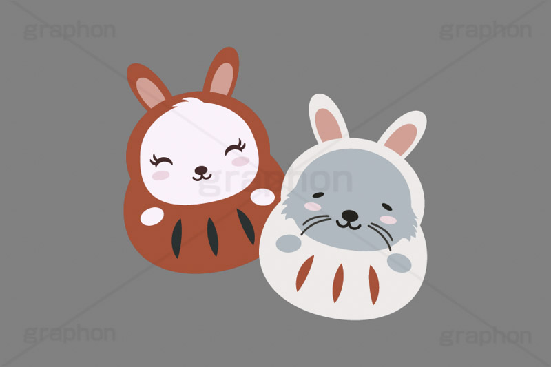 だるまウサギ,ダルマ,だるま,達磨,縁起,うさぎキャラクター,干支,卯年,お正月,正月,年賀状,うさぎ,ウサギ,卯,兎,兔,ラビット,イベント,冬,行事,イラスト,キャラクター,動物,小動物,ポップ,可愛い,かわいい,カワイイ,挿絵,挿し絵,newyear,illustration,POP,winter,rabbit,character,japan,卯年年賀状