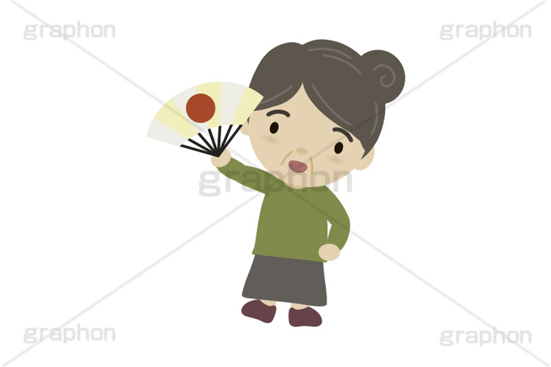 あっぱれ,扇子,めでたい,お祝い,祝い,祝,応援,舞,踊り,お正月,正月,年賀状,イベント,ニューイヤー,冬,行事,イラスト,キャラクター,人物,ポップ,可愛い,かわいい,カワイイ,挿絵,挿し絵,newyear,illustration,POP,winter,japan