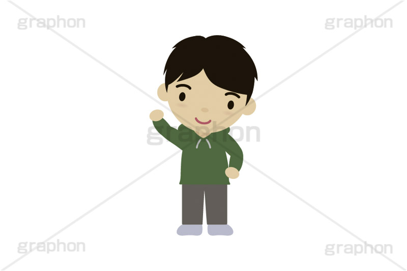 手を振る人,手を挙げる,青年,男性,イラスト,キャラクター,人物,ポップ,可愛い,かわいい,カワイイ,挿絵,挿し絵,illustration,POP