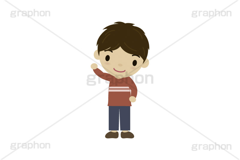 手を振る人,手を挙げる,男子,男性,イラスト,キャラクター,人物,ポップ,可愛い,かわいい,カワイイ,挿絵,挿し絵,illustration,POP