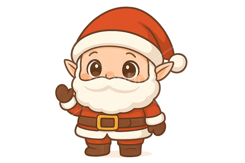サンタ妖精,サンタクロースのイラスト,サンタ,サンタクロース,エルフ,妖精,クリスマス,イベント,冬,アイコン,マーク,かわいい,可愛い,カワイイ,キャラクター,character,icon,mark,christmas,winter,event,santa,elf,fairy