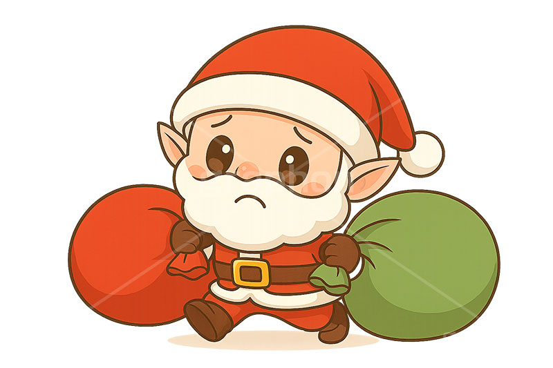 サンタ妖精,サンタクロースのイラスト,サンタ,サンタクロース,エルフ,妖精,クリスマス,イベント,冬,アイコン,マーク,かわいい,可愛い,カワイイ,キャラクター,character,icon,mark,christmas,winter,event,santa,elf,fairy